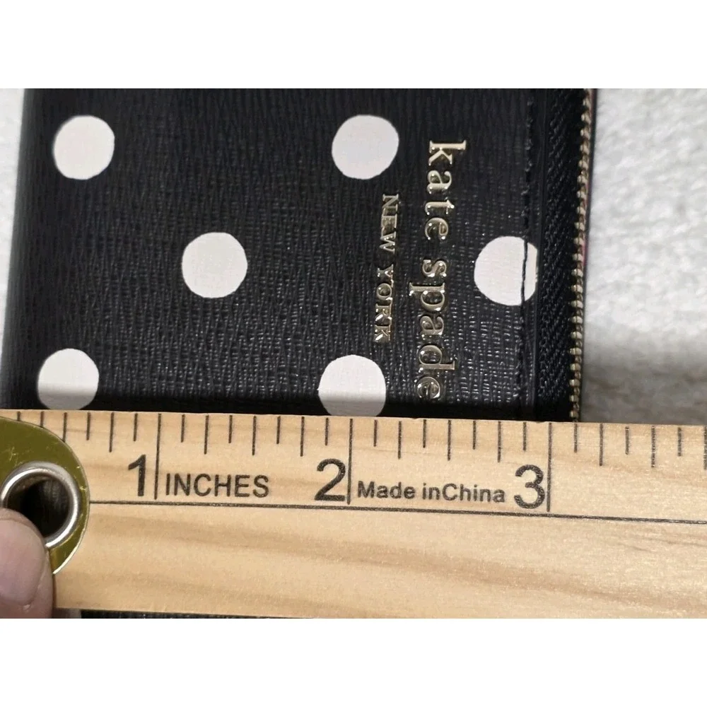 Kate Spade‎ New York Brooks Drive Stacy wallet small polka dot black & white
